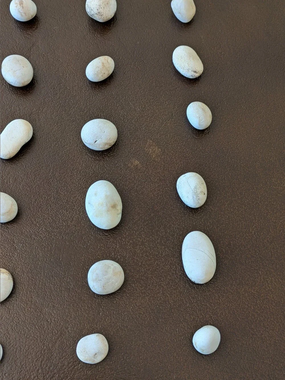 Lot #1 of Smooth, White Beach Stones For Decor